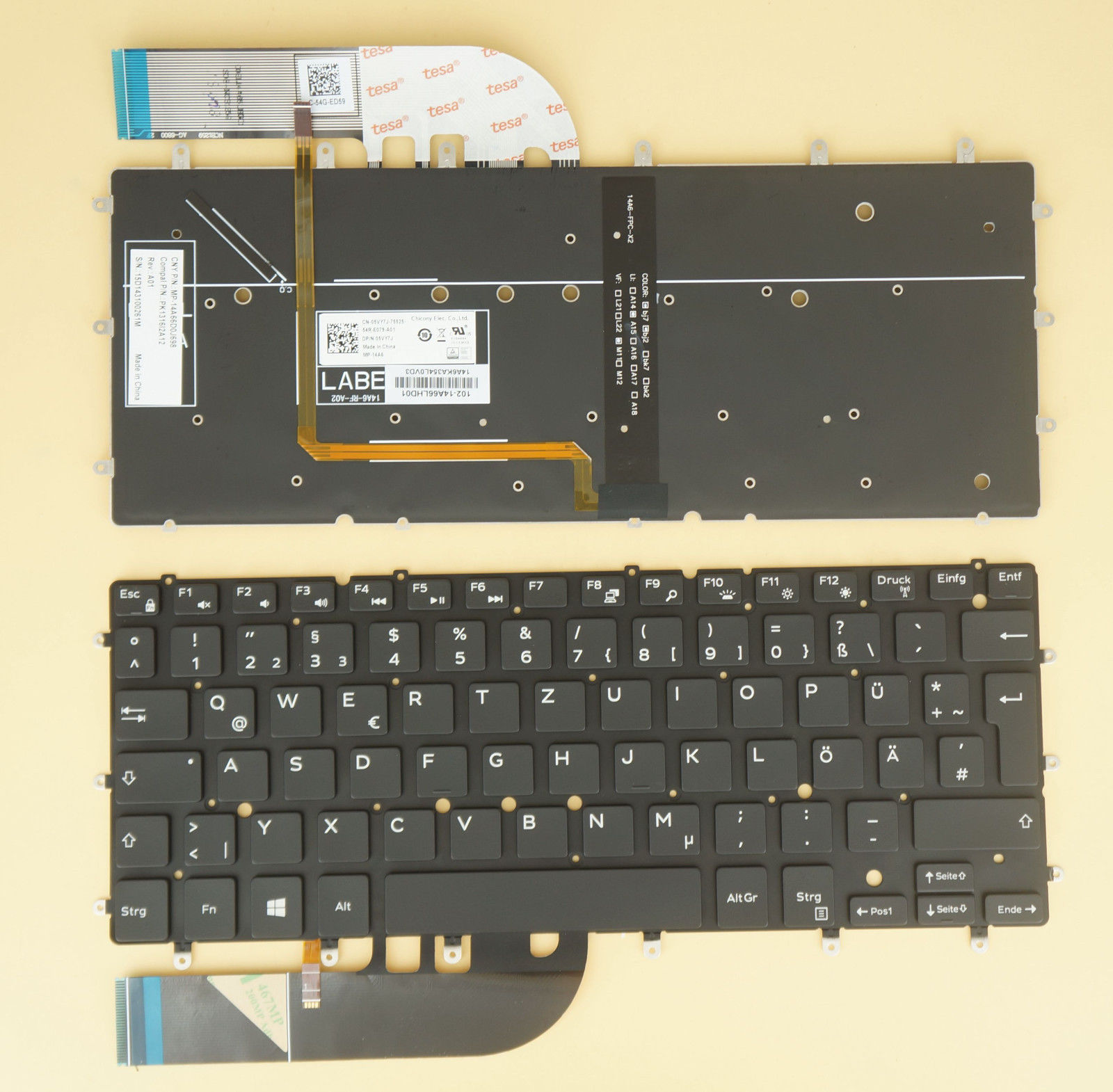 Bàn Phím Laptop Dell Xps 13 9343 9350 9360 Keyboard 4944